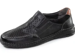 GINO GALANTE, komfortable Herren-Slipper, Weite H, mit herausnehmbarem Fußbett