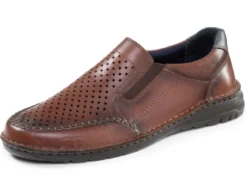 GINO GALANTE, komfortable Herren-Slipper, Weite H, mit herausnehmbarem Fußbett
