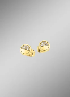 Goldfarbenes Damenuhrset 3-tlg.