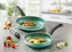 „GSW“ Pfannen-Set „Rainbow“ aus hochwertigem Aluminiumguss
