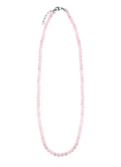 Halskette mit echtem Rosenquarz