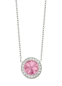 Halskette mit Swarovski®-Kristall in Pink