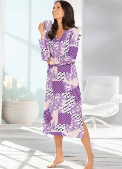 Hauskleid mit V-Ausschnitt