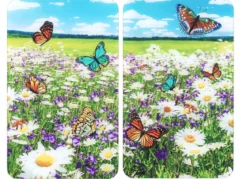 Herdabdeckplatten mit Sommerwiesen-Motiv
