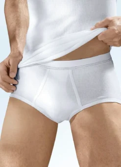 Hermko Viererpack Slips aus Doppelripp