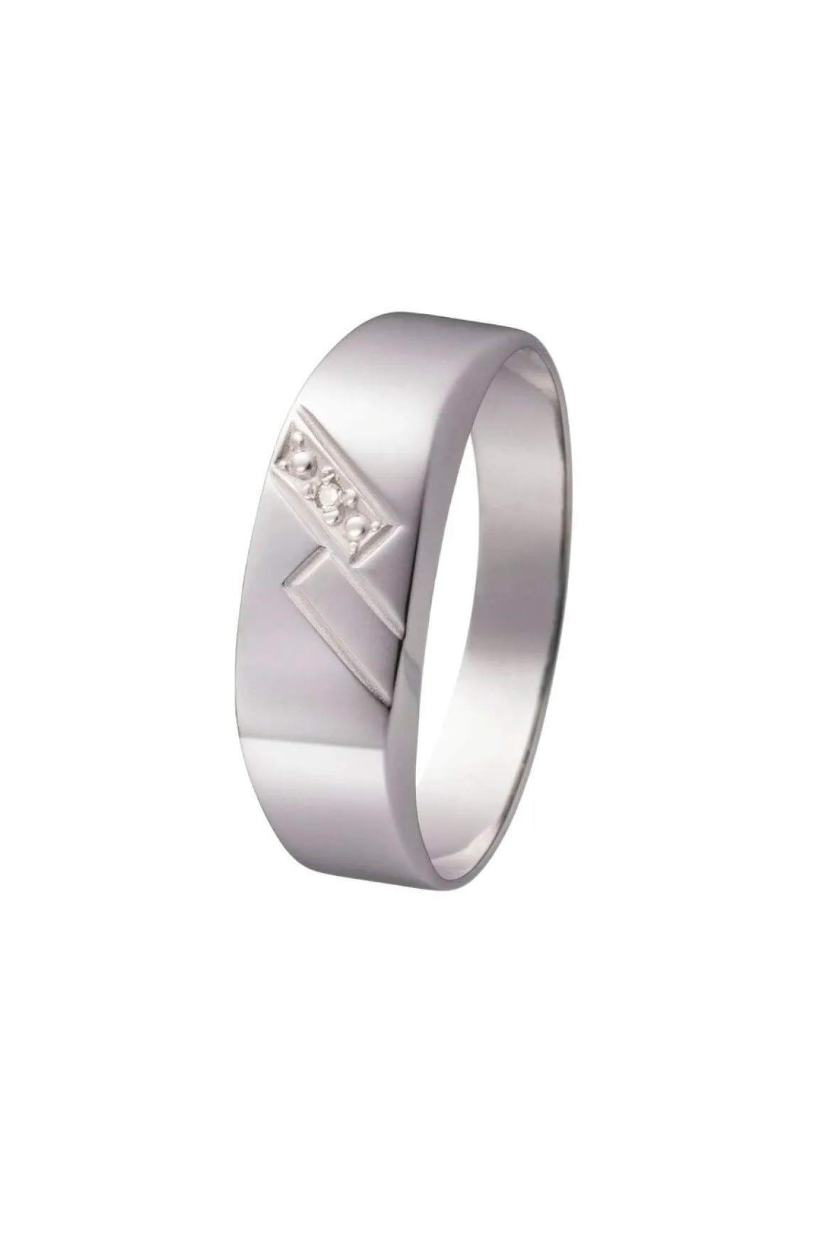 Herrenring mit Diamant