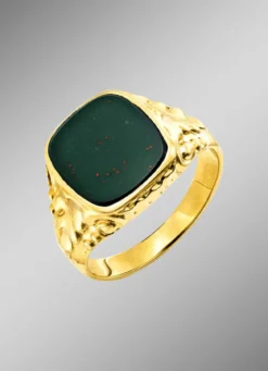 Herrenring mit echt Jaspis