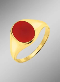 Herrenring mit echt Karneol