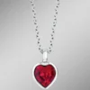 Herz-Anhänger mit Swarovski®-Kristall und Kette