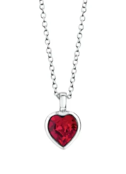 Herz-Anhänger mit Swarovski®-Kristall und Kette