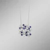 Hochwertiger Anhänger mit Safir und Brillanten