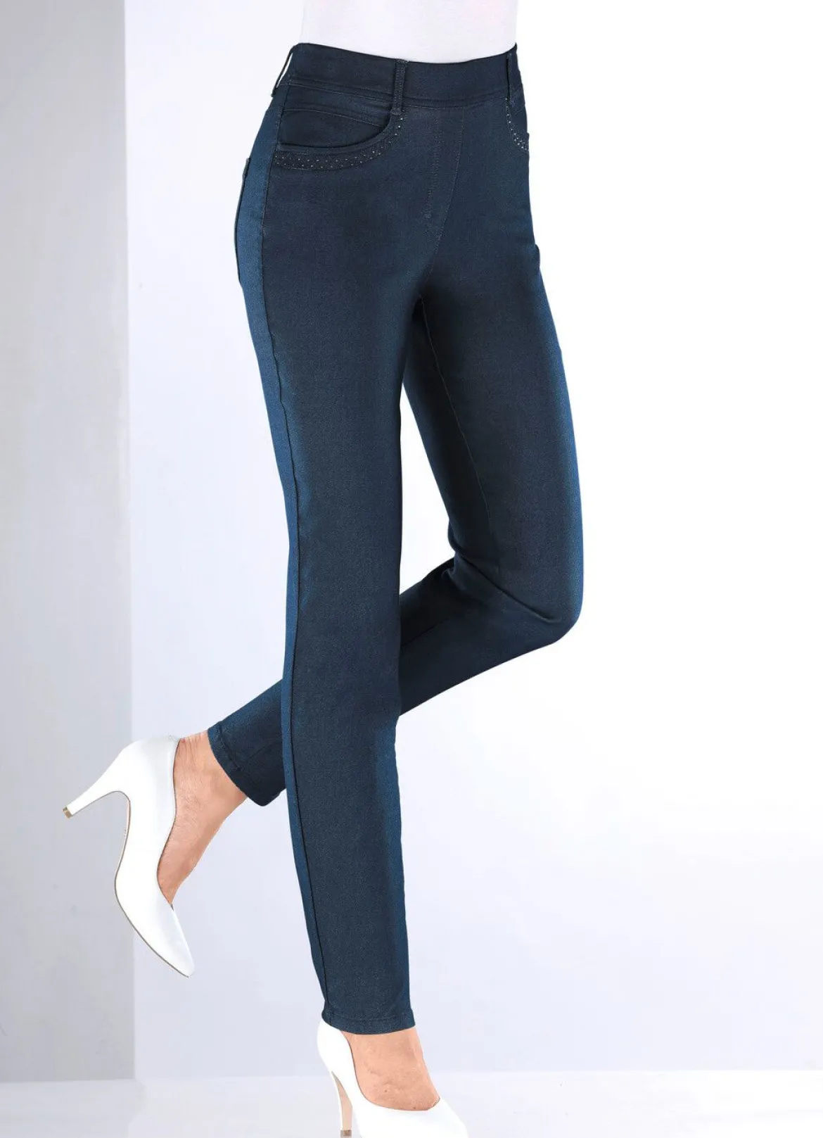 Hose in Denim-Optik