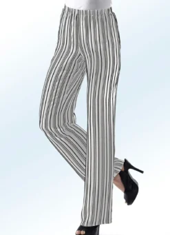 Hose mit aktueller Streifendessinierung