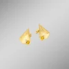 Interessante Ohrstecker mit echt Citrin