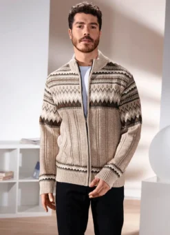 Jacke mit durchgehendem Reißverschluss