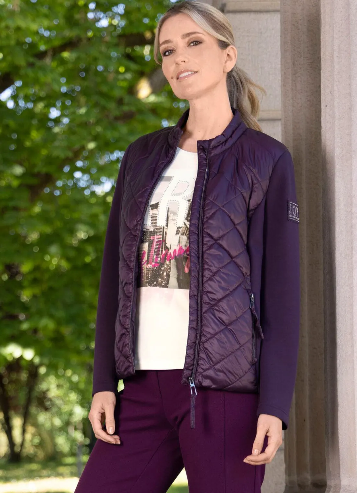 Jacke mit Steppeinsätzen