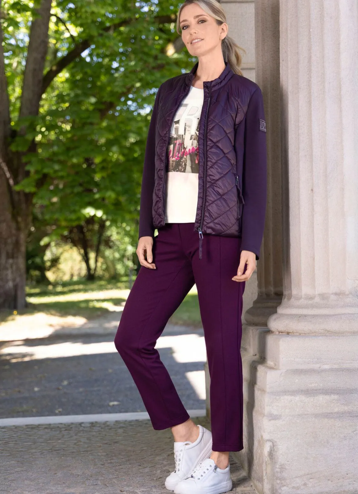 Jacke mit Steppeinsätzen
