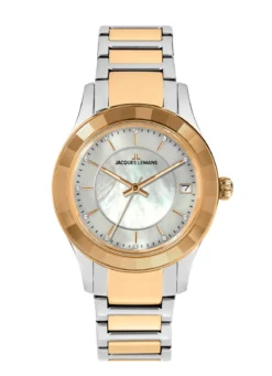 Jacques Lemans Quartz-Damenuhr - Eleganz in Bicolor
