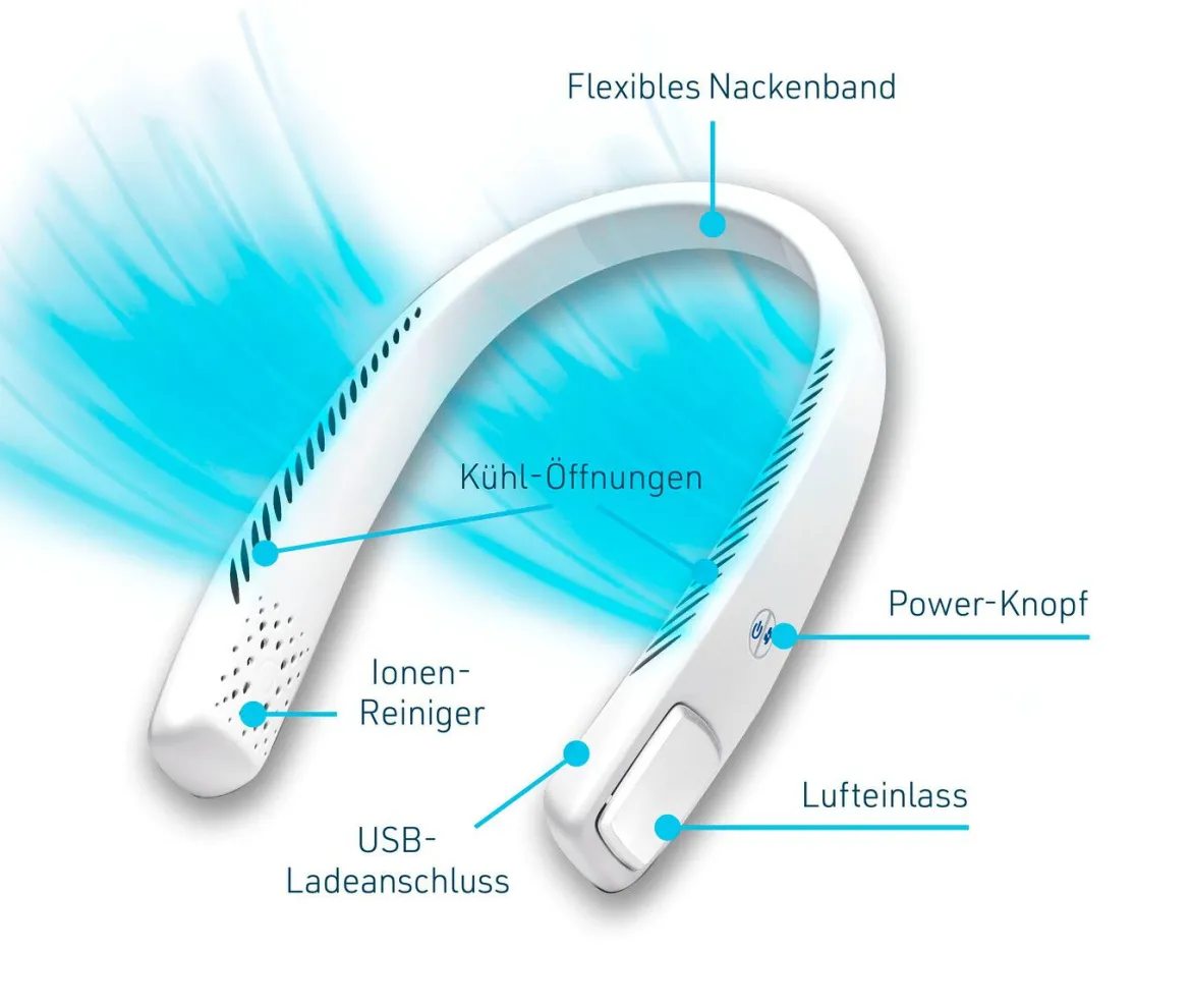 Kabelloser Cool2Go-Luftkühler zum Umhängen