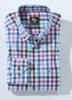 "King's Road"-Hemd mit Button-Down-Kragen in 4 Farben