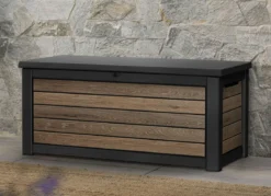 Kissenbox in trendiger Holzoptik