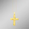 Klassischer Kreuz-Anhänger mit Struktur