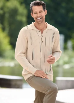 Klassischer Polopullover in 3 Farben