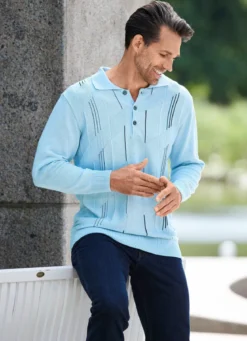 Klassischer Polopullover in 3 Farben