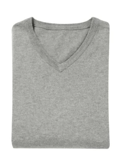 Klassischer V-Pullover in 4 Farben