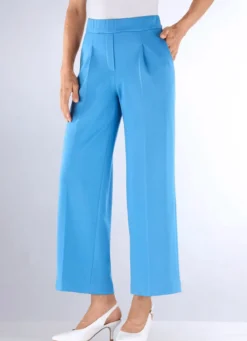 Knöchellange Hose mit weitem Bein