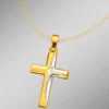 Kreuz-Anhänger in Bicolor