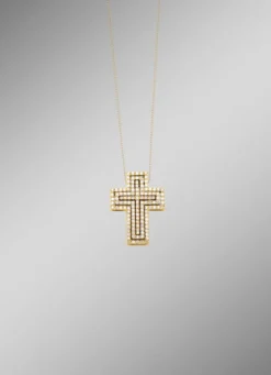 Kreuz-Anhänger mit Brillanten