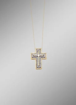Kreuz-Anhänger mit Brillanten