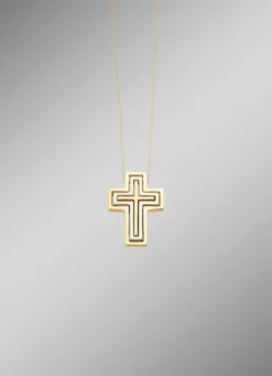 Kreuz-Anhänger mit Brillanten