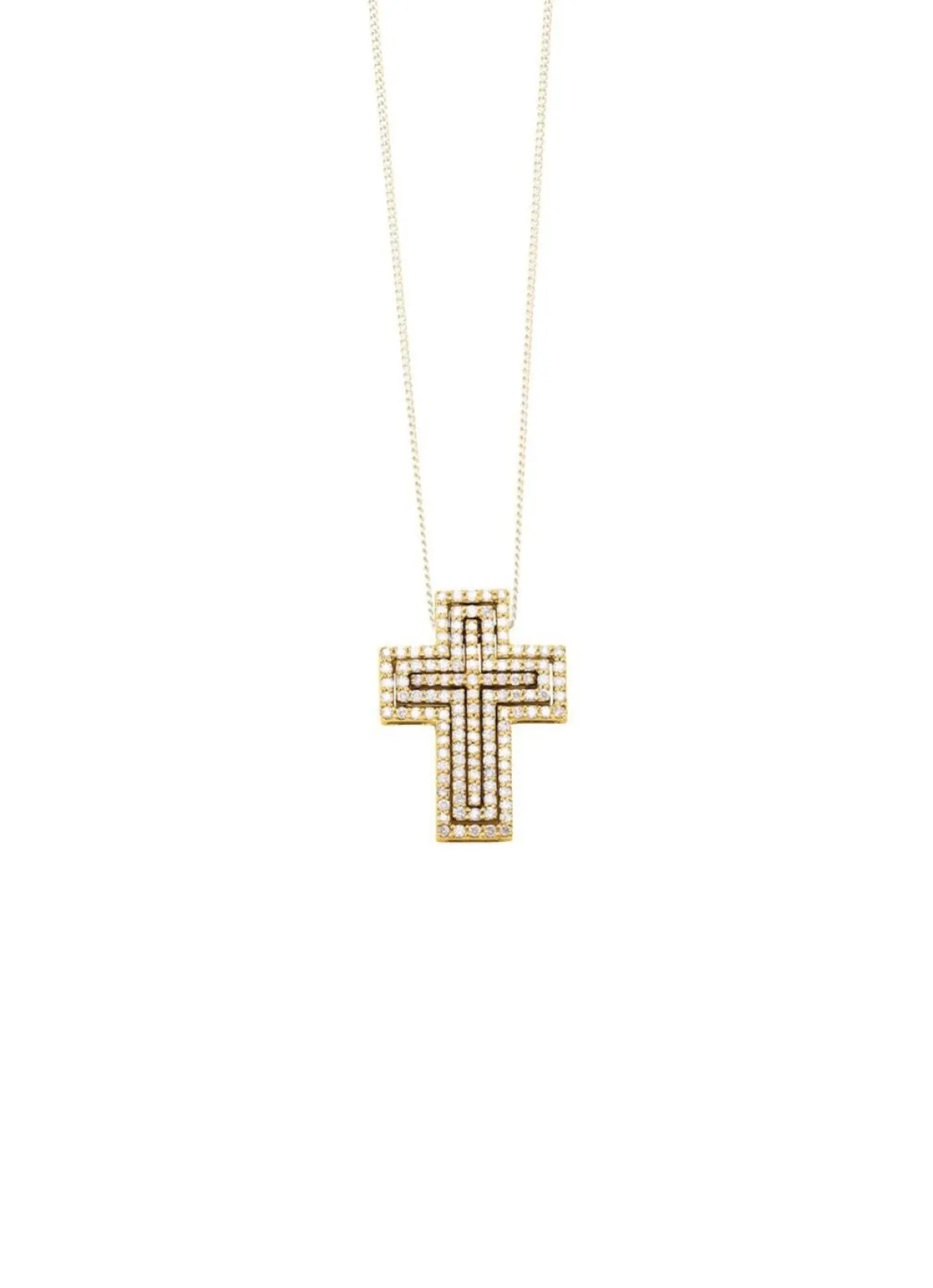 Kreuz-Anhänger mit Brillanten