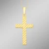 Kreuz-Anhänger mit Diamantmuster
