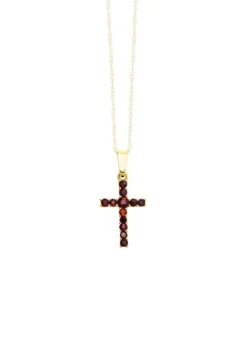 Kreuz-Anhänger mit Granat
