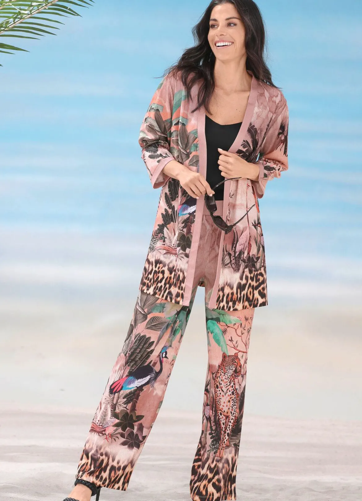 Laurina Hose mit farbbrillantem Druckdessin