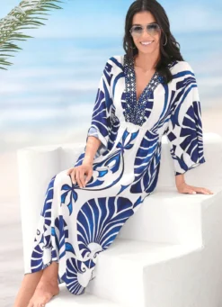 Laurina Kleid mit farbbrillantem Druckdessin