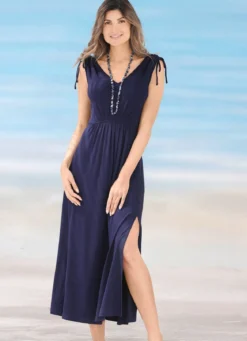 Laurina Kleid mit raffbaren Trägern