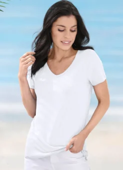 Laurina Shirt mit V-Ausschnitt