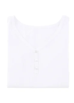 Laurina Trägershirt mit Zierknopfleiste