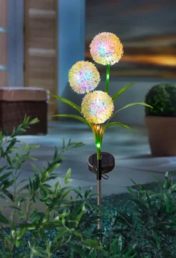 LED-Leuchte mit 3 Kugelblüten