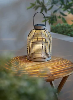 LED-Solar-Korbleuchte
