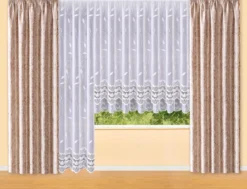 Leichter Blumenfenster-Store