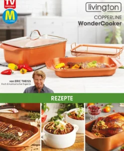 Livington Copperline WonderCooker inkl. Glasdeckel