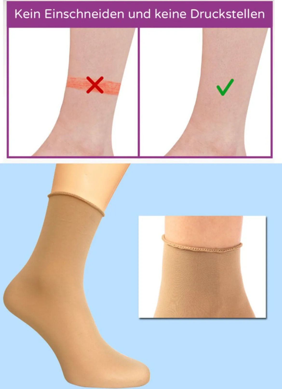 Lollipop-Socken, 6er-Pack
