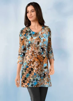 Longshirt mit Allover-Druck