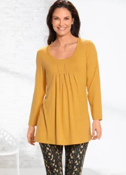 Longshirt mit Plättchenzier in 2 Farben