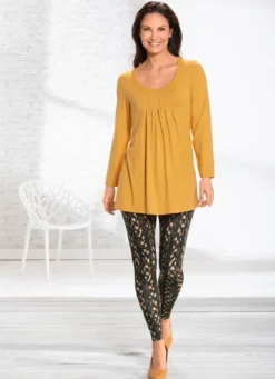 Longshirt mit Plättchenzier in 2 Farben